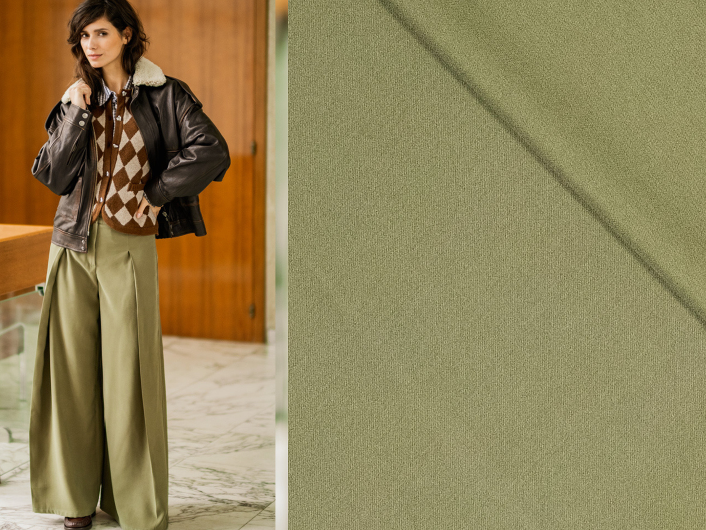 Tencel/Viskose Olive