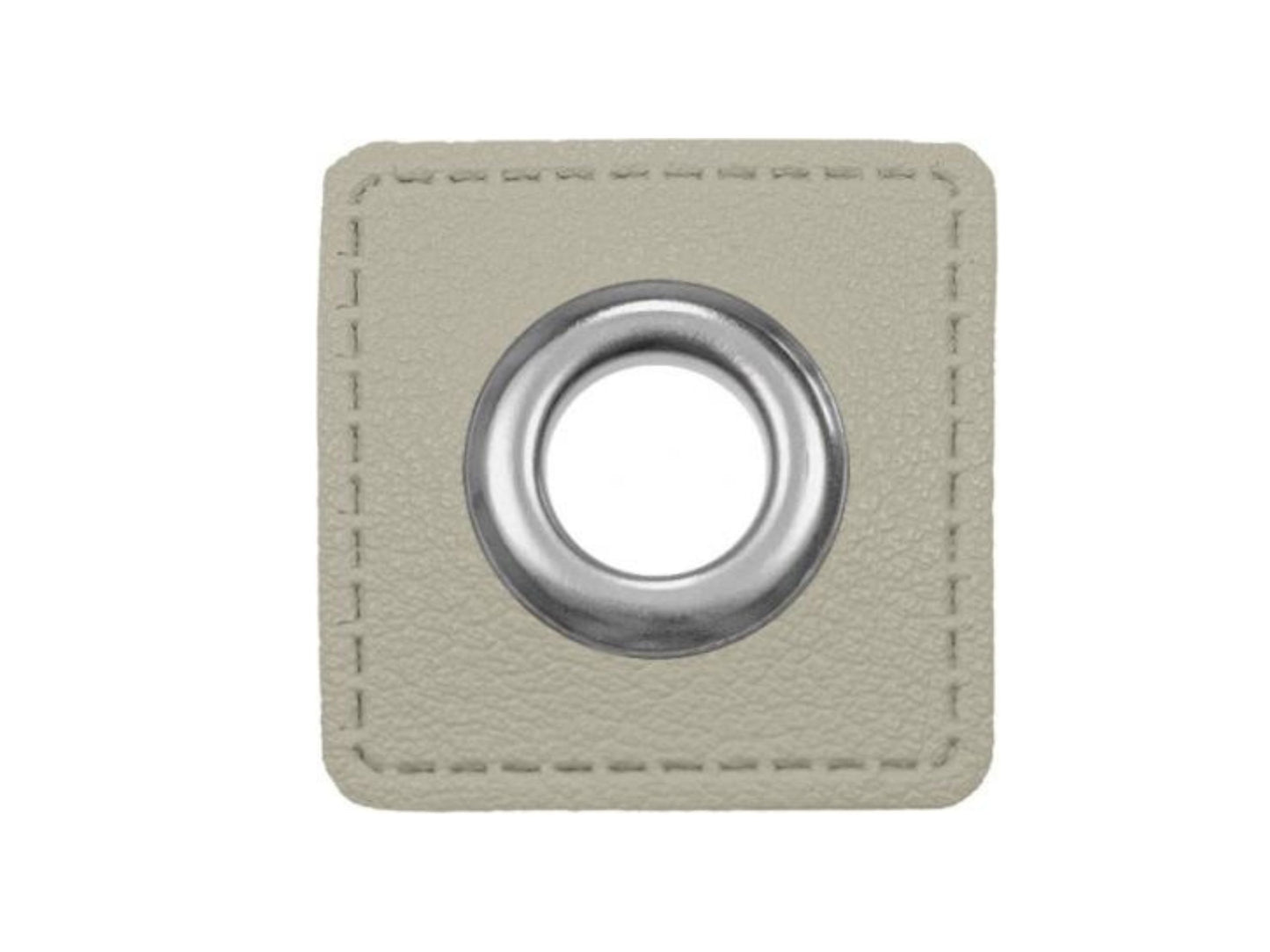 Ösenpatches für Kordeln Lederimitat