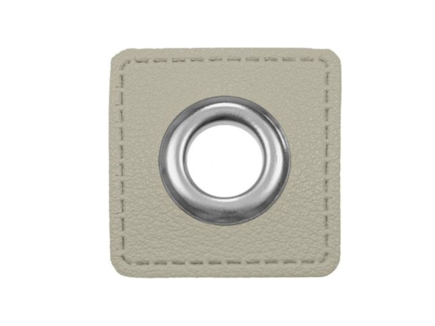 Ösenpatches für Kordeln Lederimitat