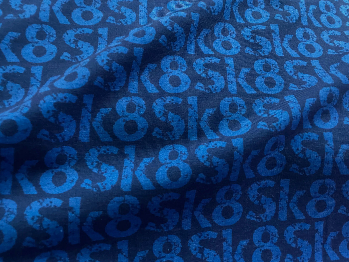 French Terry SK8 Lycklig Design Blau