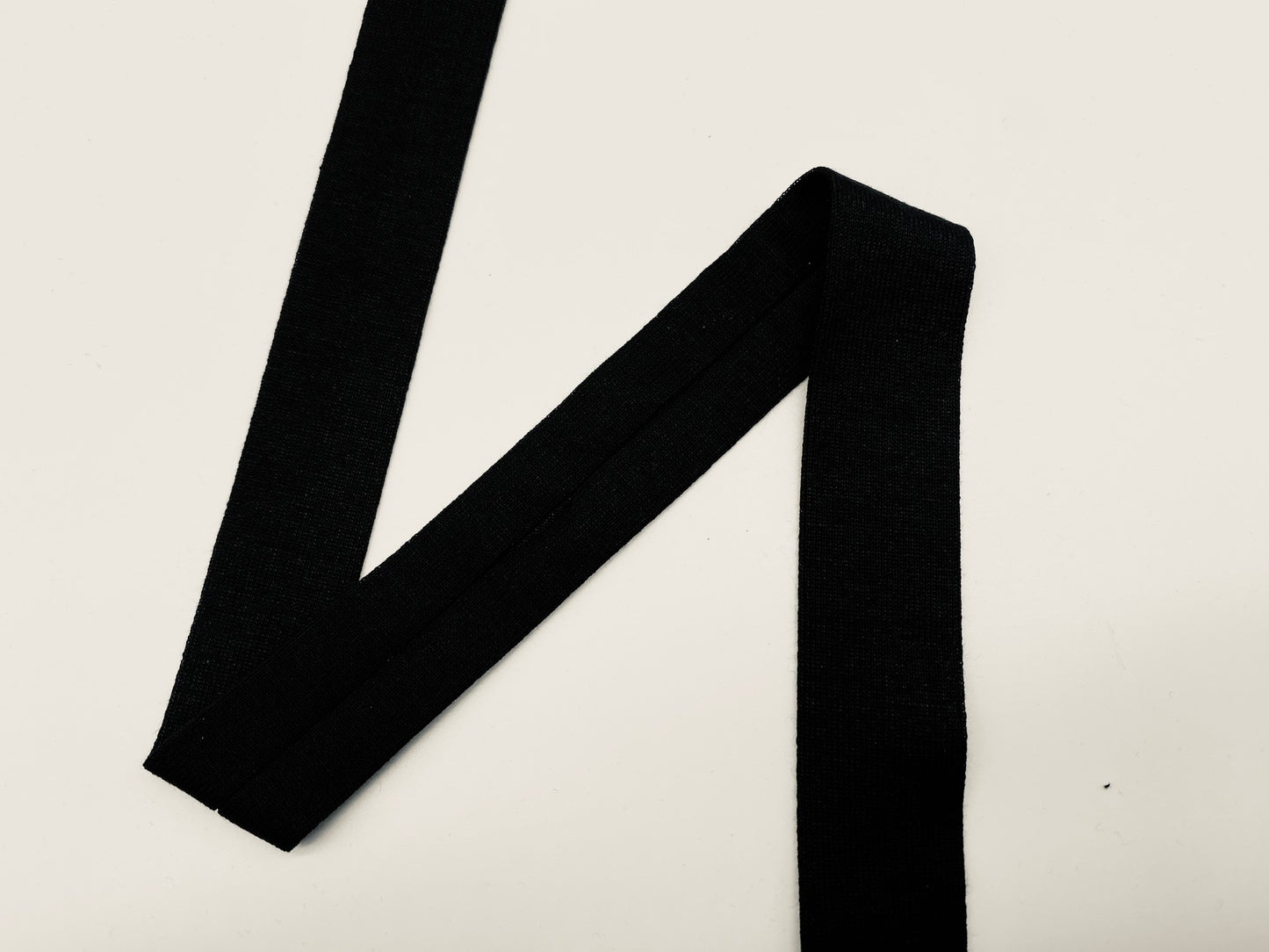 Jersey Schrägband Viskose Schwarz