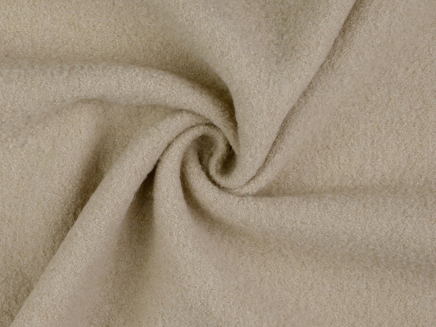 Walkstoff Uni Beige/Camel reine