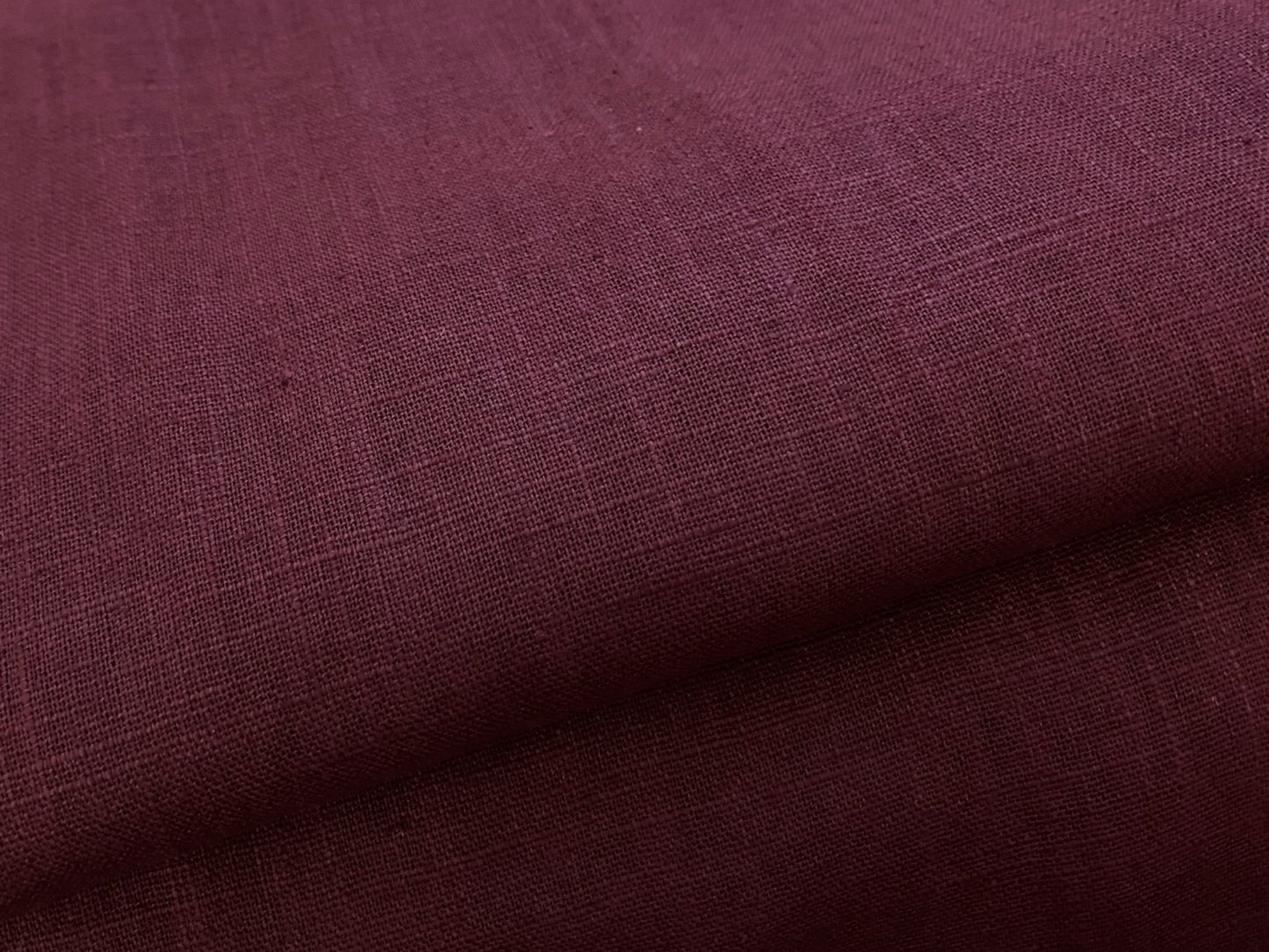 Leinen Tiefes Bordeaux gewaschen