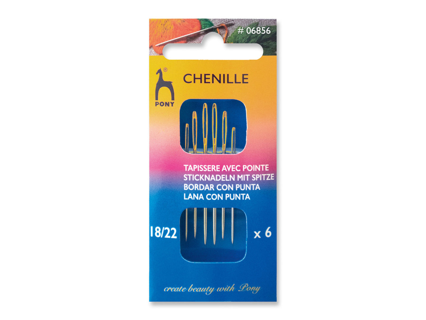 Sticknadeln Chenille mit Spitze No. 18-22