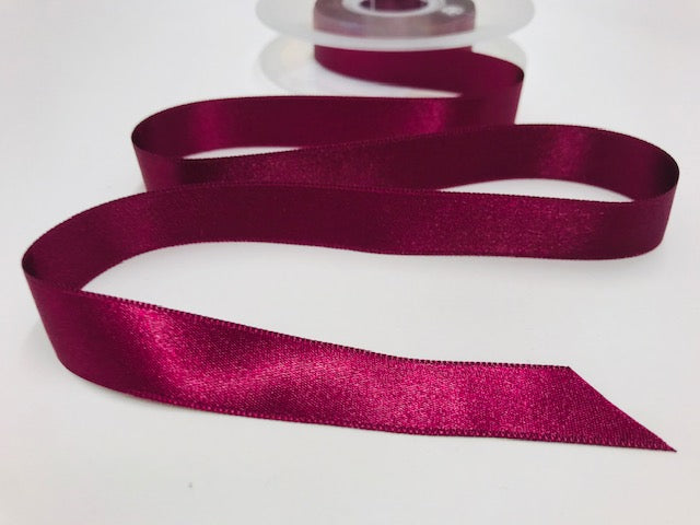 Satinband 15 mm Weinrot 78