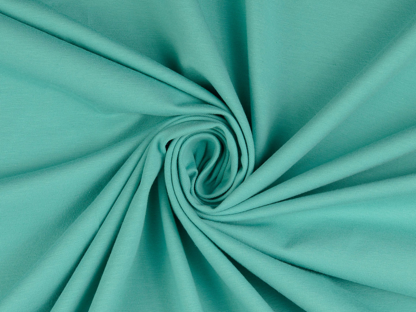 Bio-Baumwolljersey Uni Mint/Altgrün