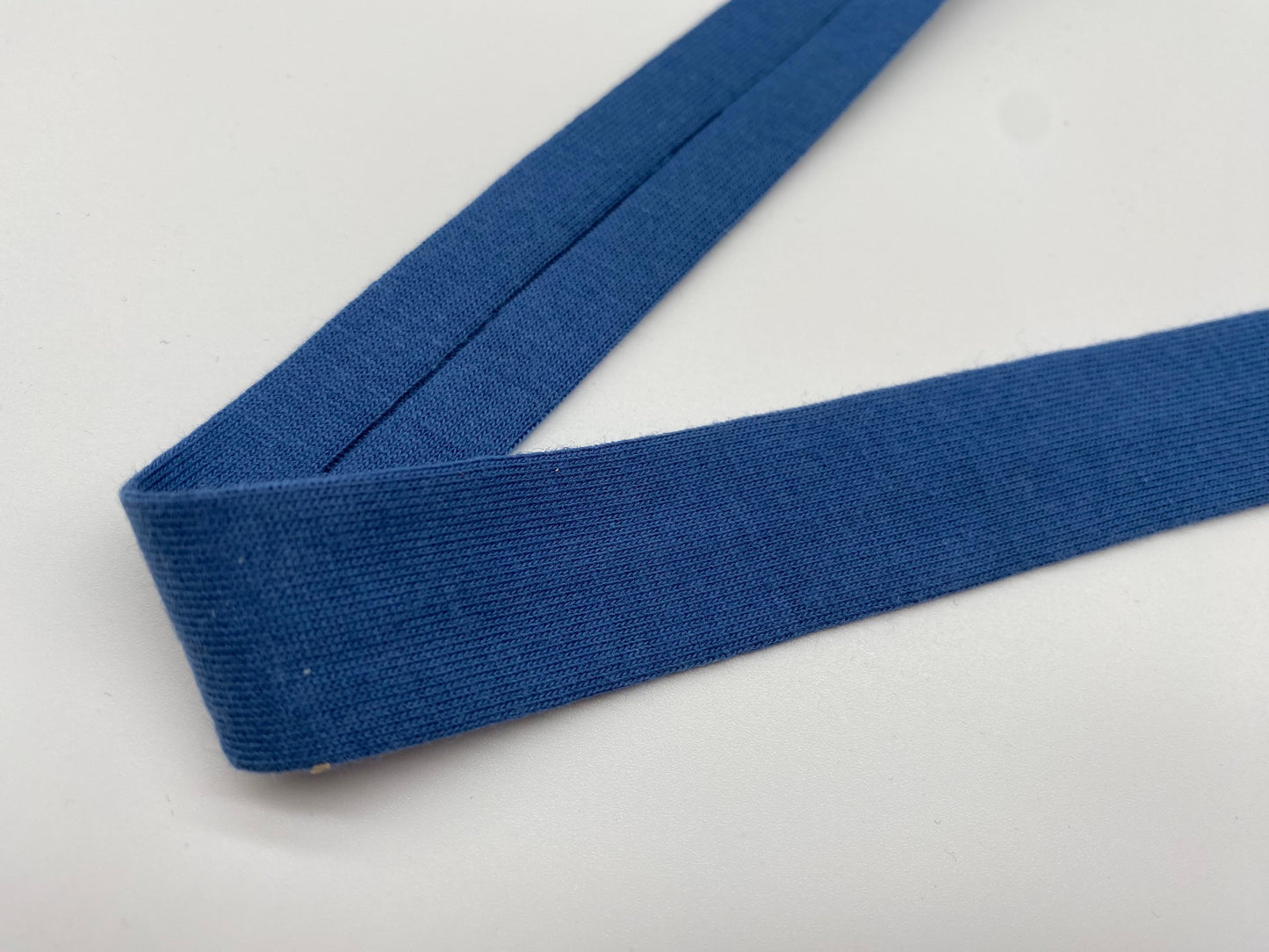 Jersey Schrägband Mittelblau