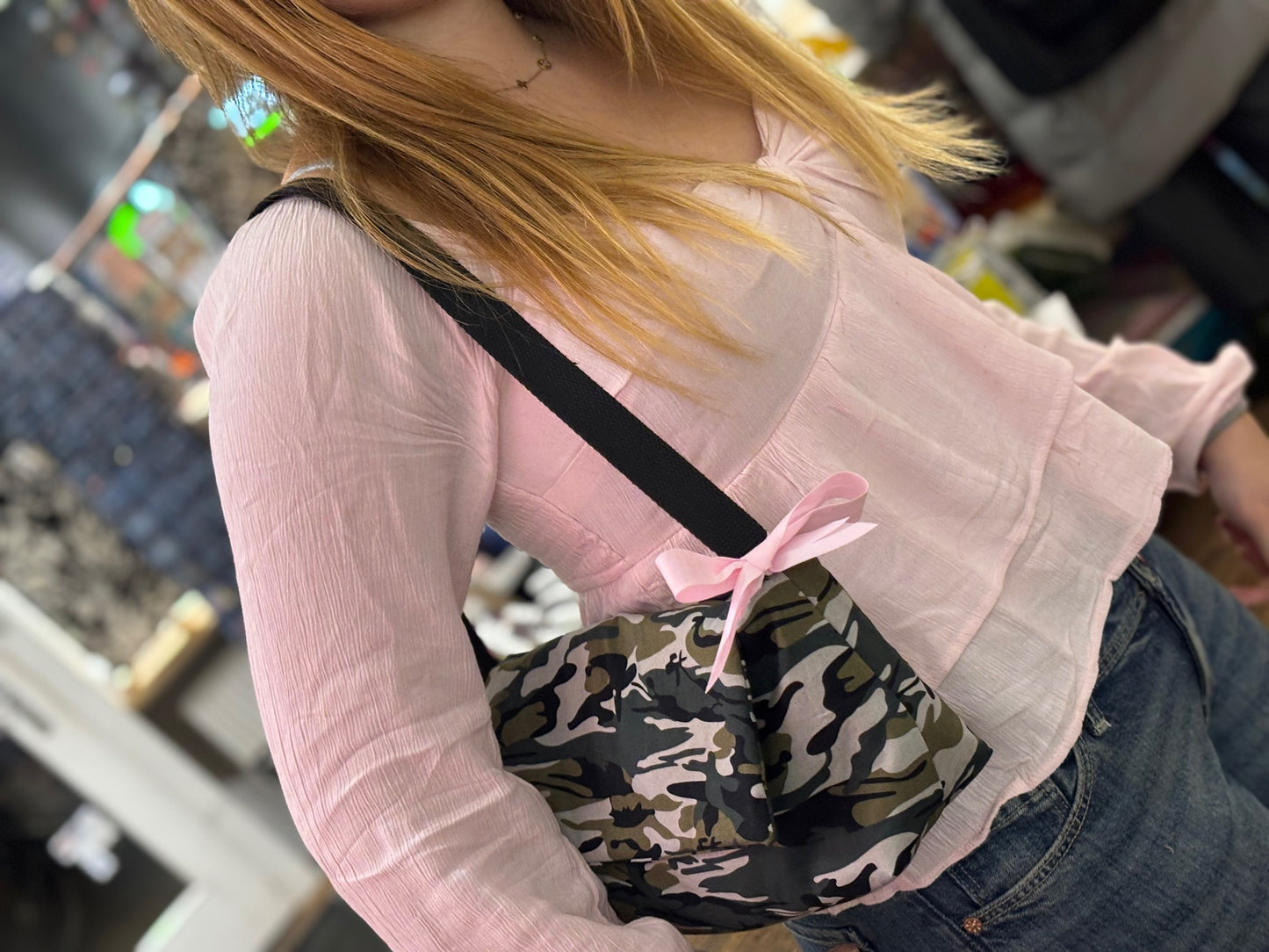 Baumwollstoff Camouflage Khaki