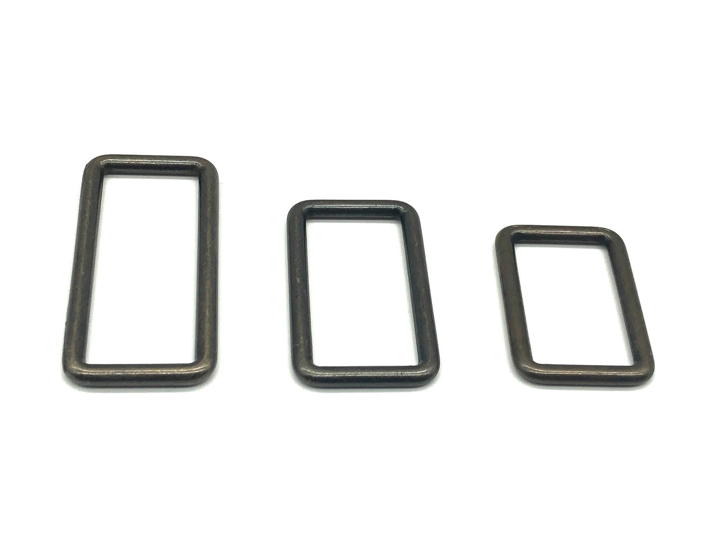 Vierkantring Metall 25 mm Altgold