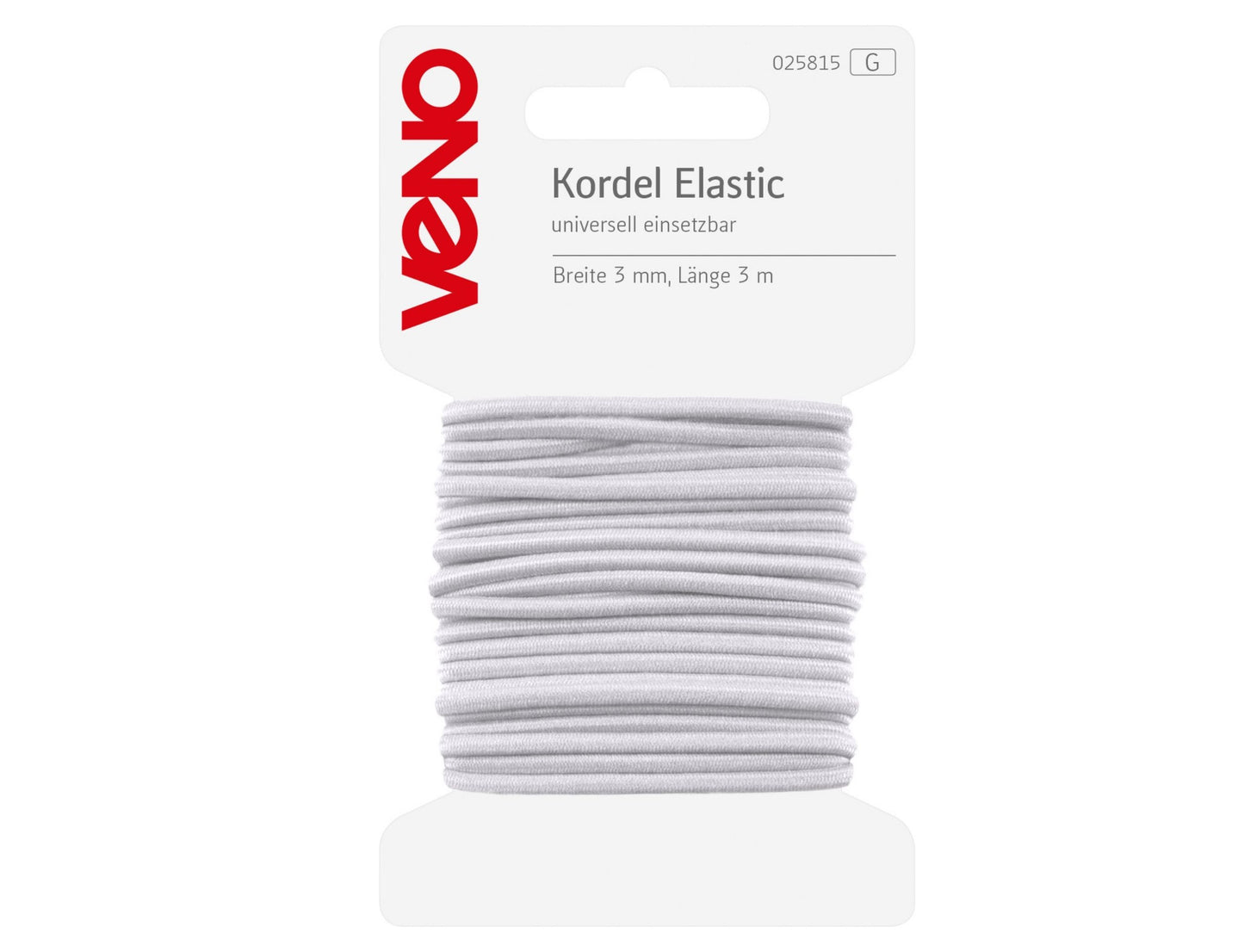 Veno Elastic-Kordel 3 mm Weiß