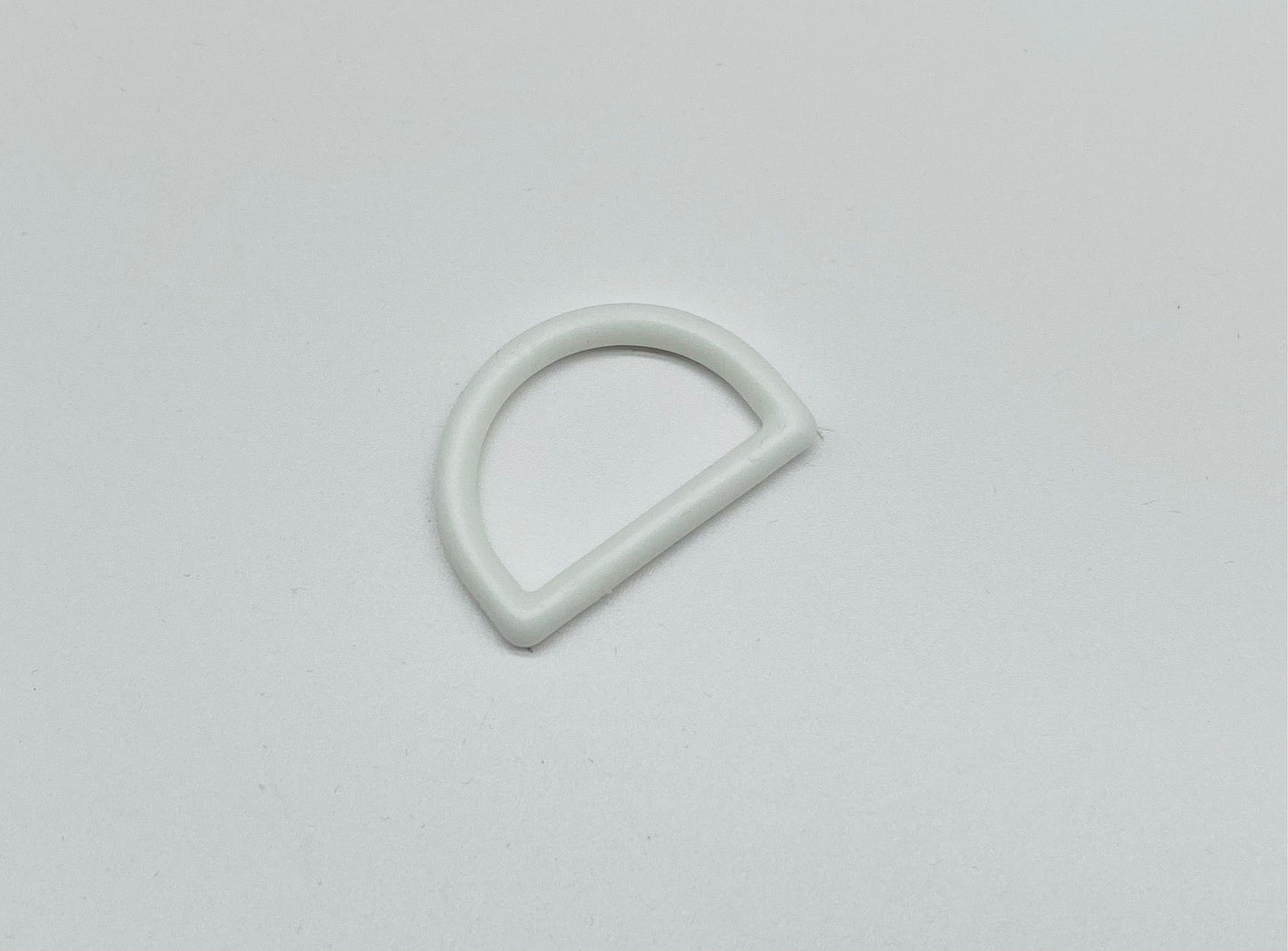 D-Ring 30 mm Weiß Kunststoff