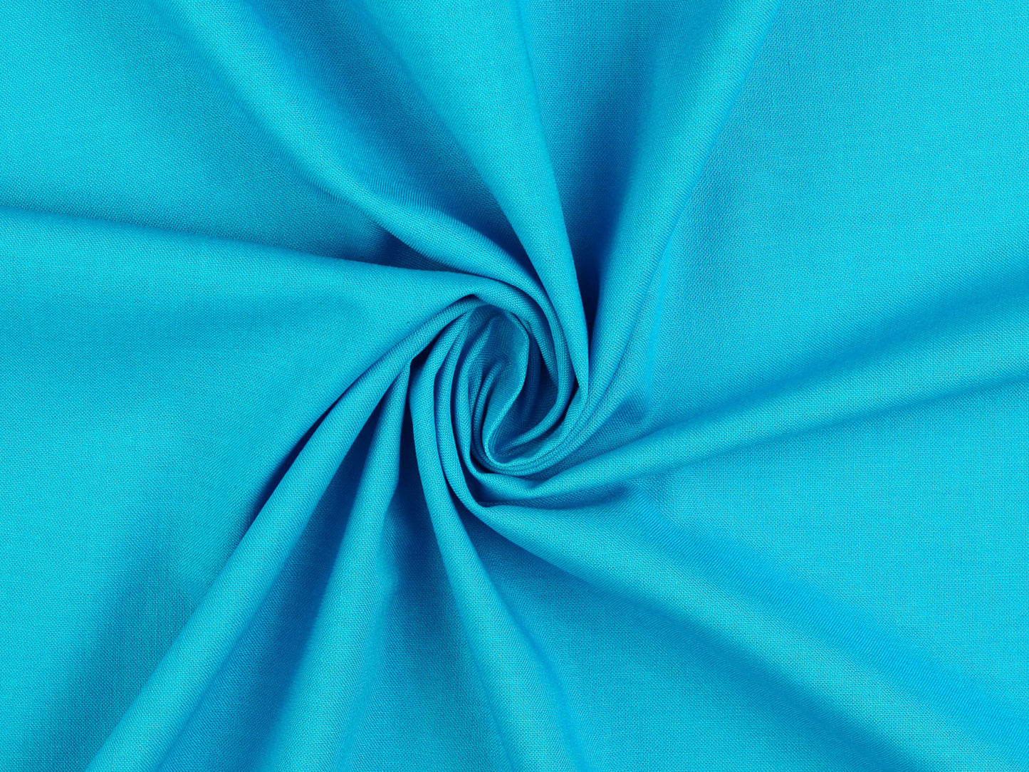 Baumwollstoff Uni Türkis