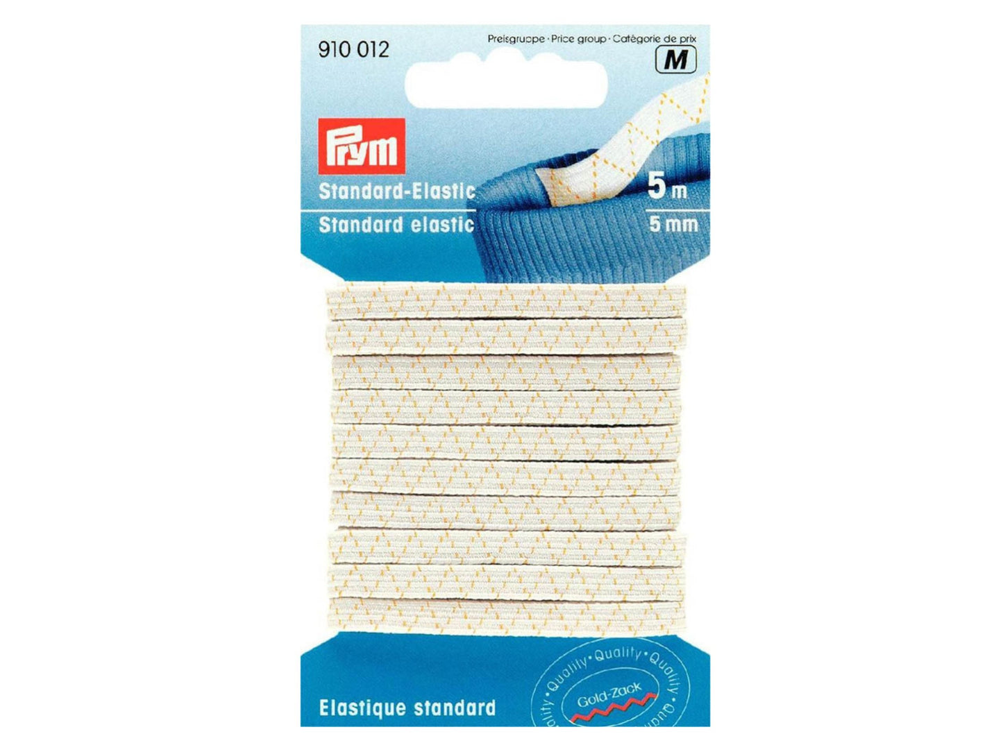 Prym Standard-Elastic Gummiband 5 mm Weiß