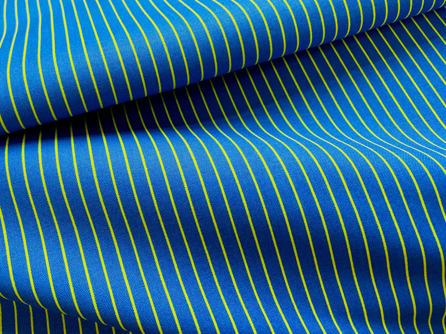 Baumwollstoff Tiny Stripes Kobalt