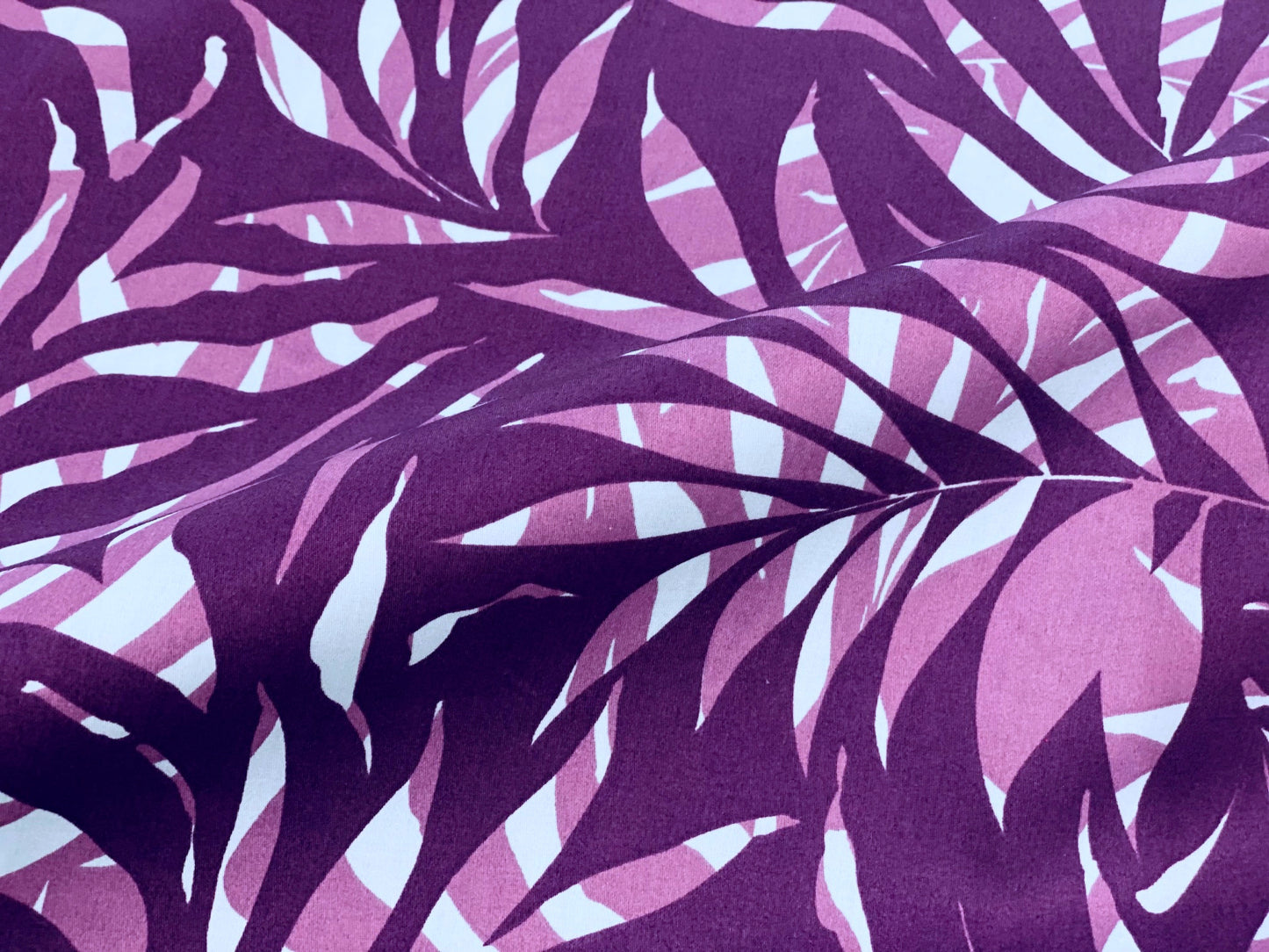 Baumwollsatin Tropische Pflanzen