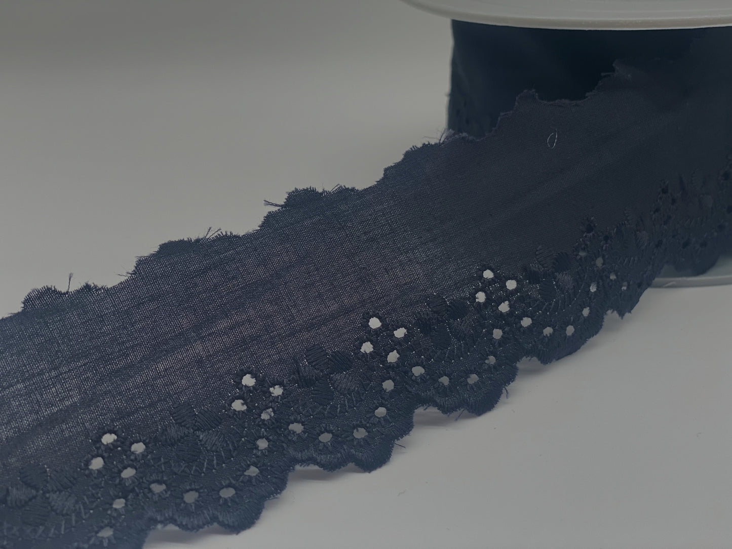 NachblaueSpitzenbordüre 50 mm breit