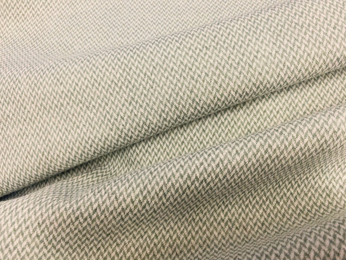 Jacquard-Jersey Zickzack Mint