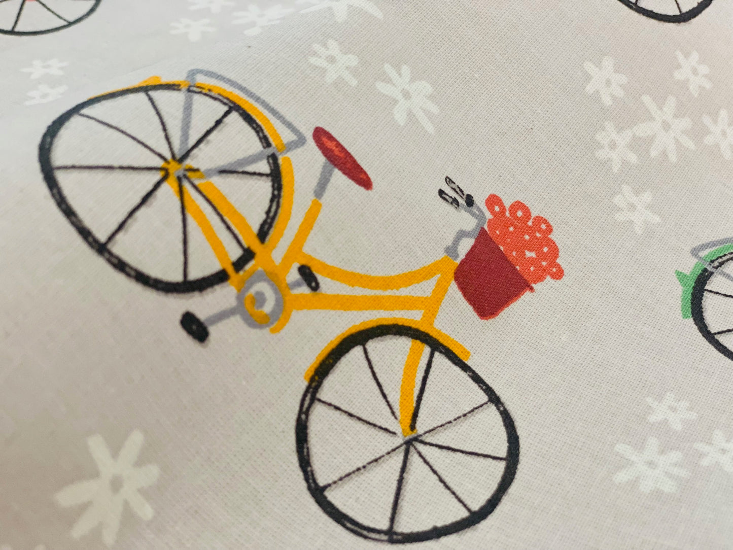 Wachstuch Retro Fahrrad laminiert