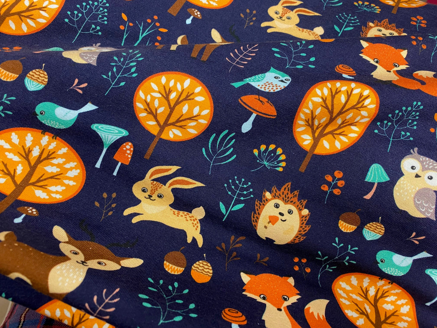 Kinderjersey Waldtiere Dunkelblau