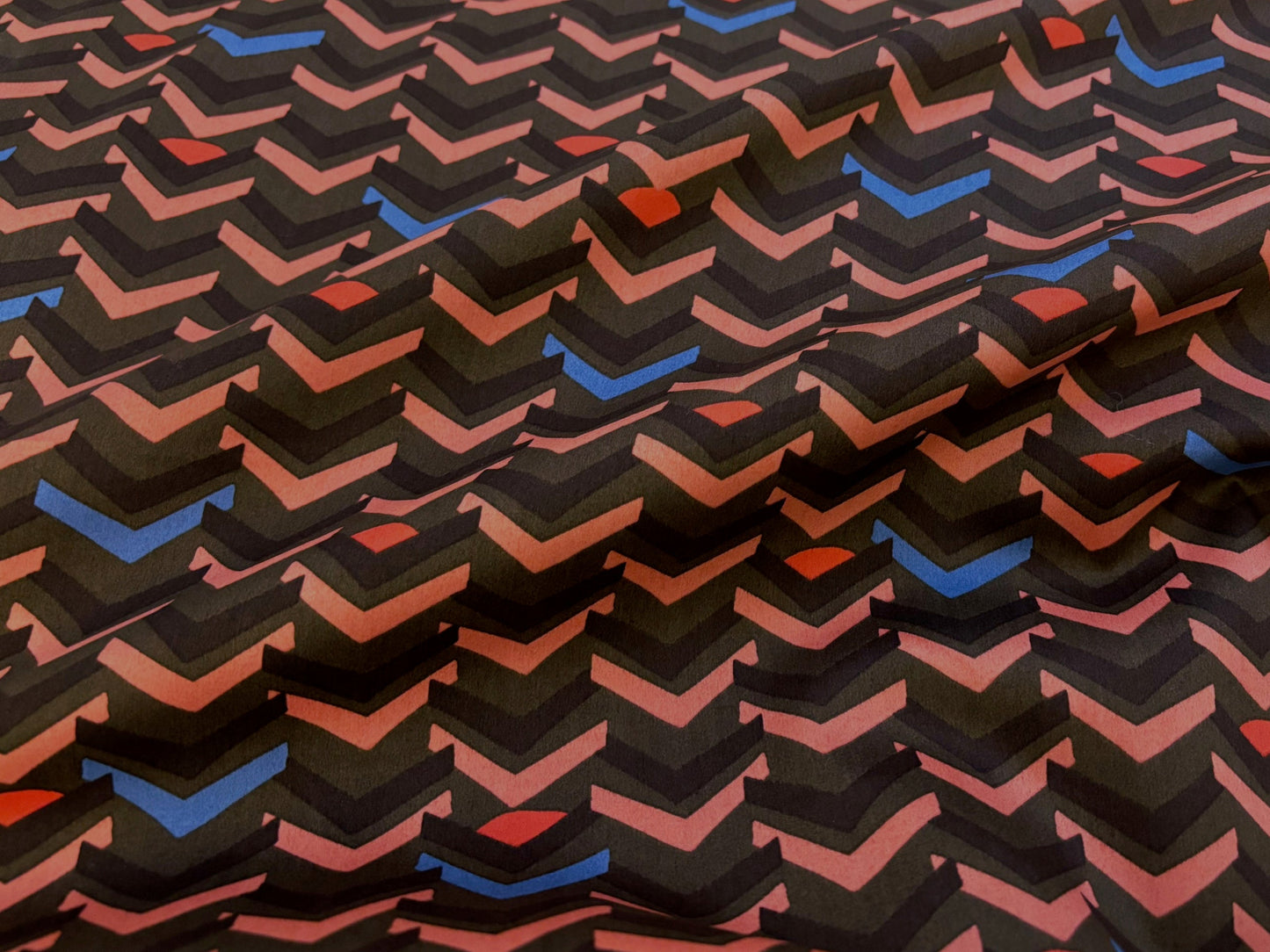 Baumwollsatin Abstract Ethnostyle