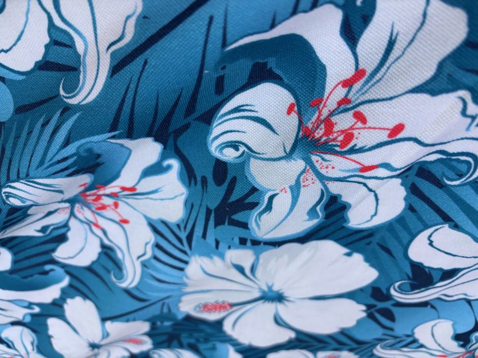 Jersey Pique Lilien Malta Blau