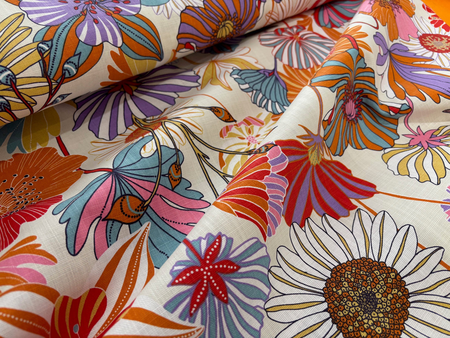 Wachstuch Colourful Flowers Ingrid