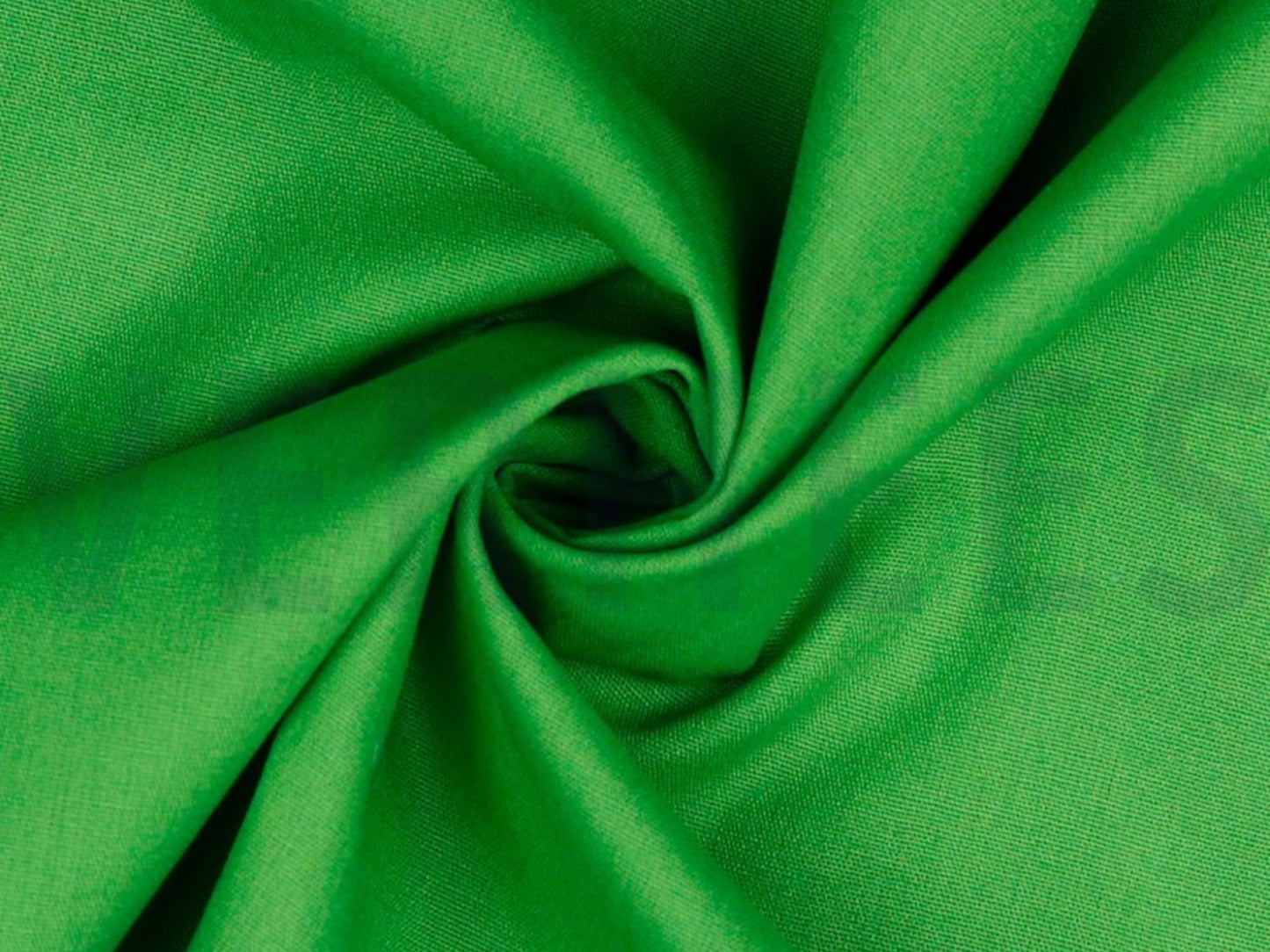 Baumwollstoff Uni Grasgrün