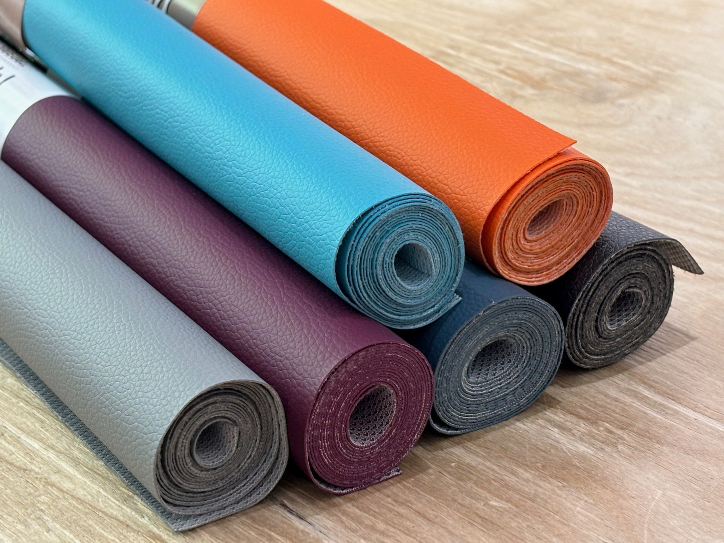 Kunstleder Hellgrau 50 x 140 cm