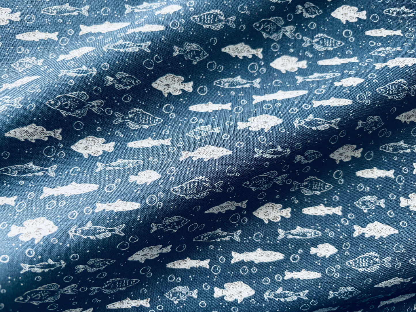 Bio-Baumwollstoff Freshwater Fish