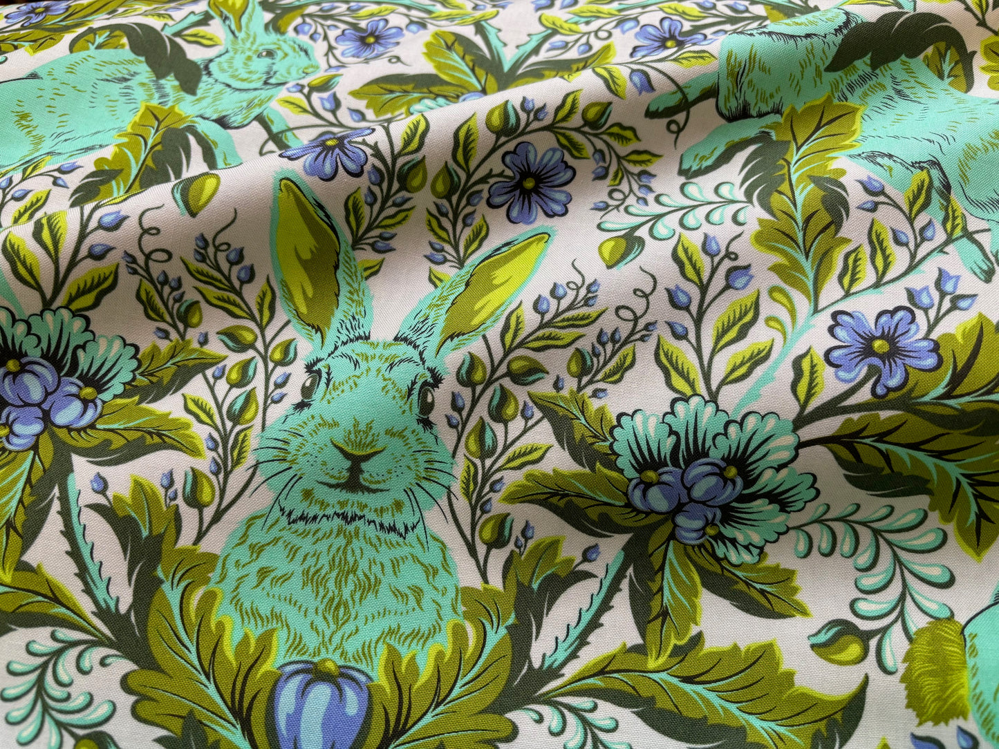 Baumwollstoff Hasen Full Moon