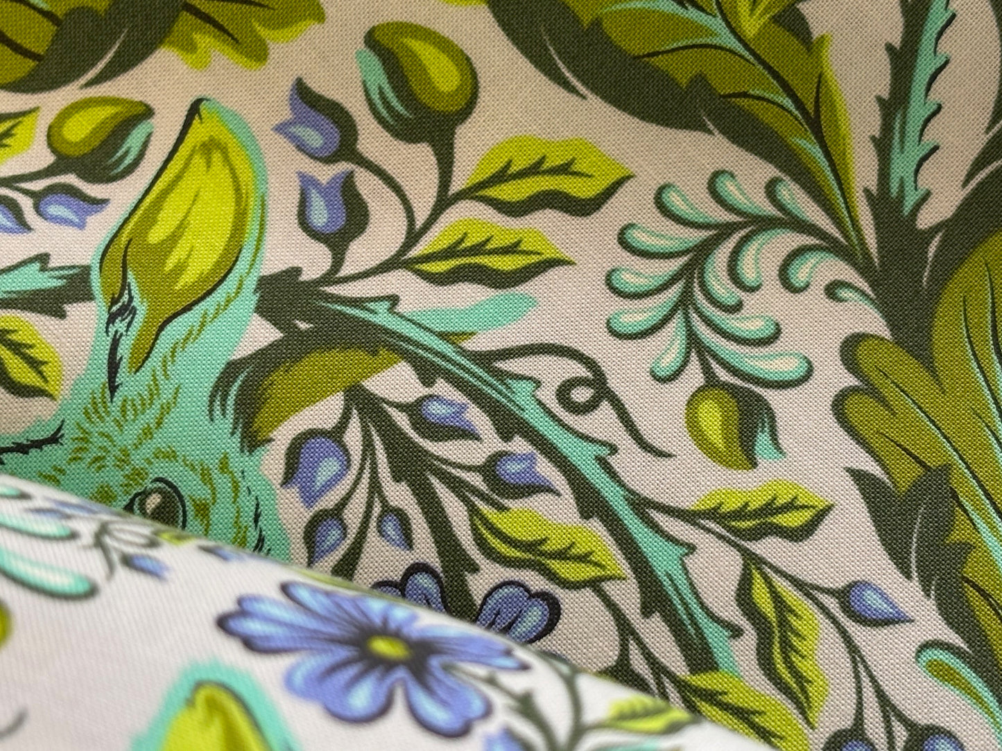 Baumwollstoff Hasen Full Moon