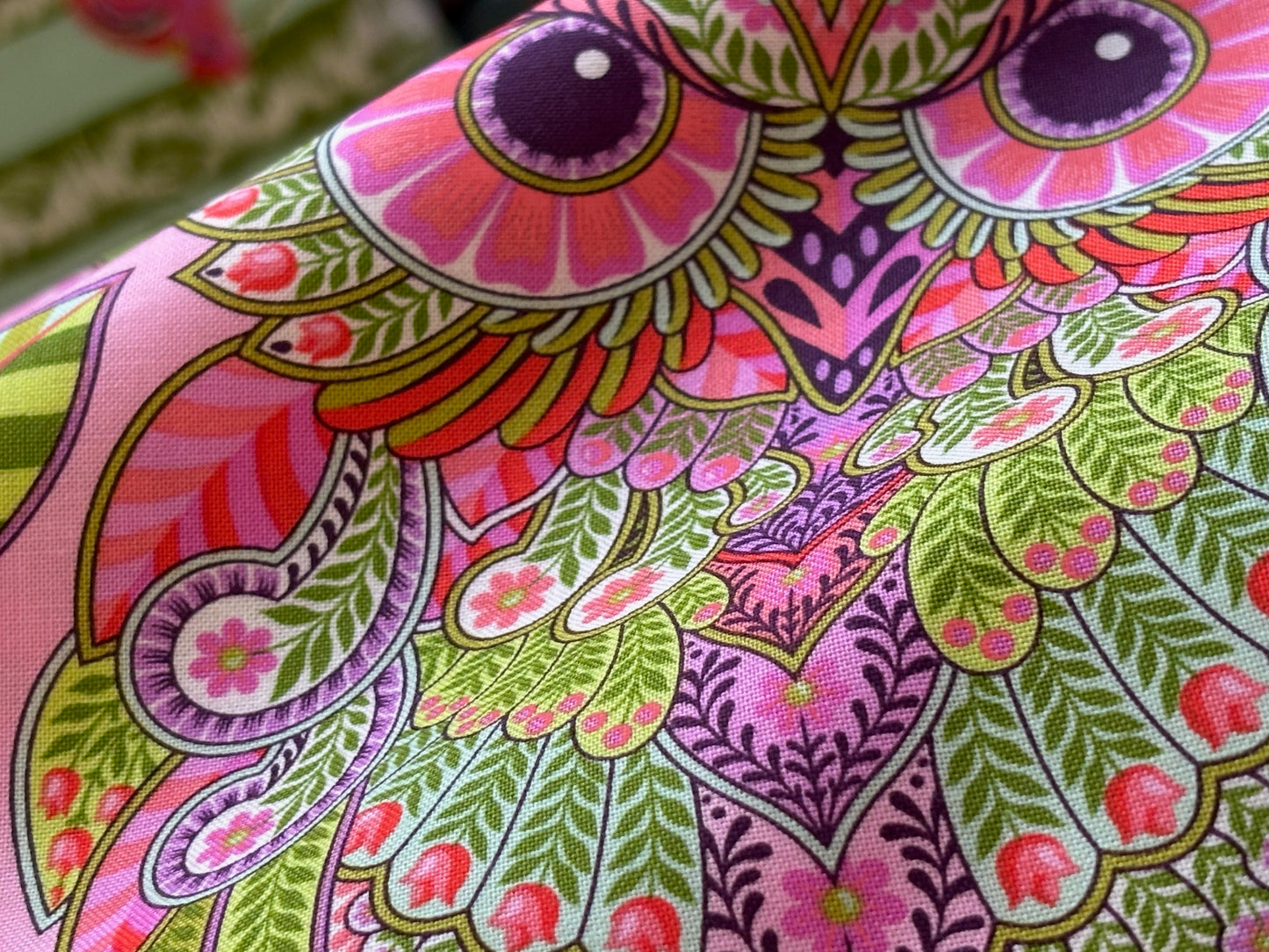 Baumwollstoff Eulen Full Moon