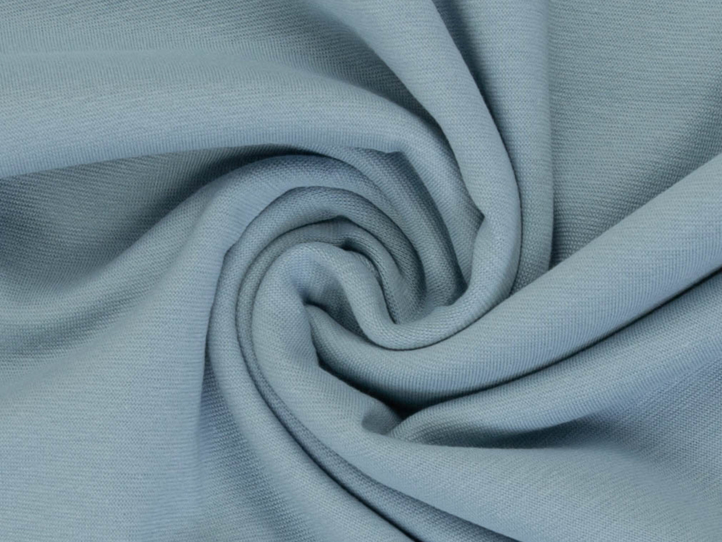 Bündchen Uni Blaugrau Pastell