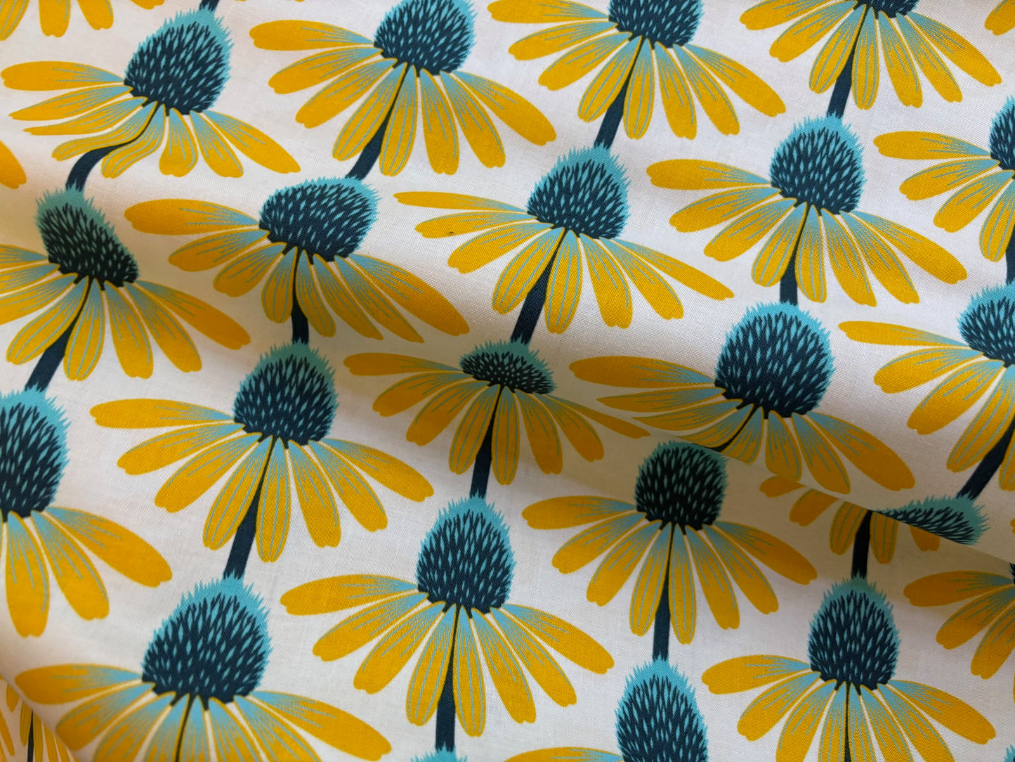 Baumwollstoff Echinacea Glow Blumen