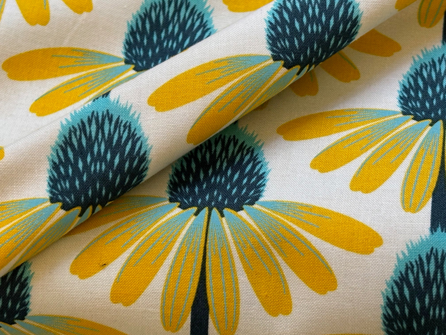 Baumwollstoff Echinacea Glow Blumen