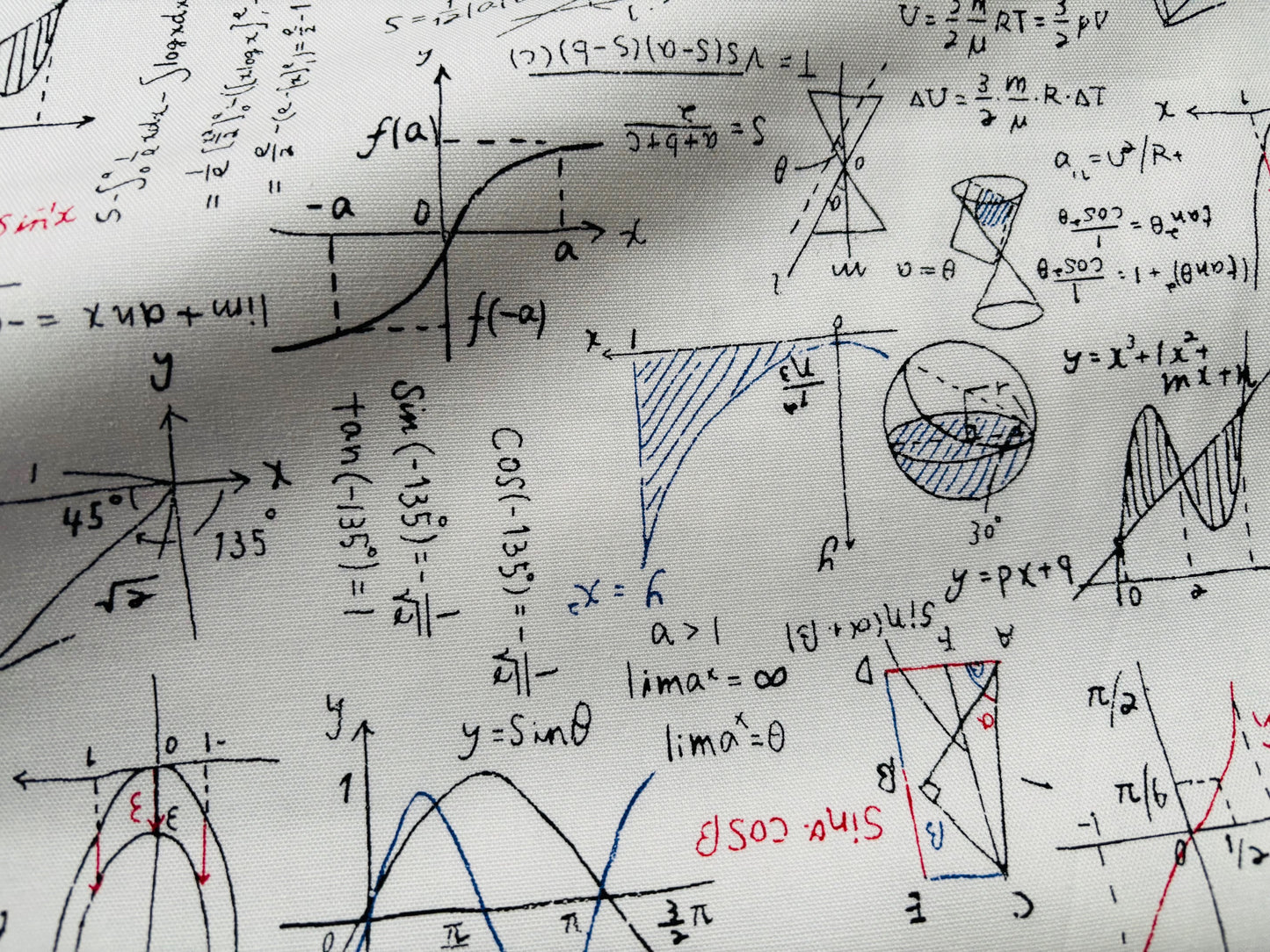 Baumwollstoff Formeln Weiß