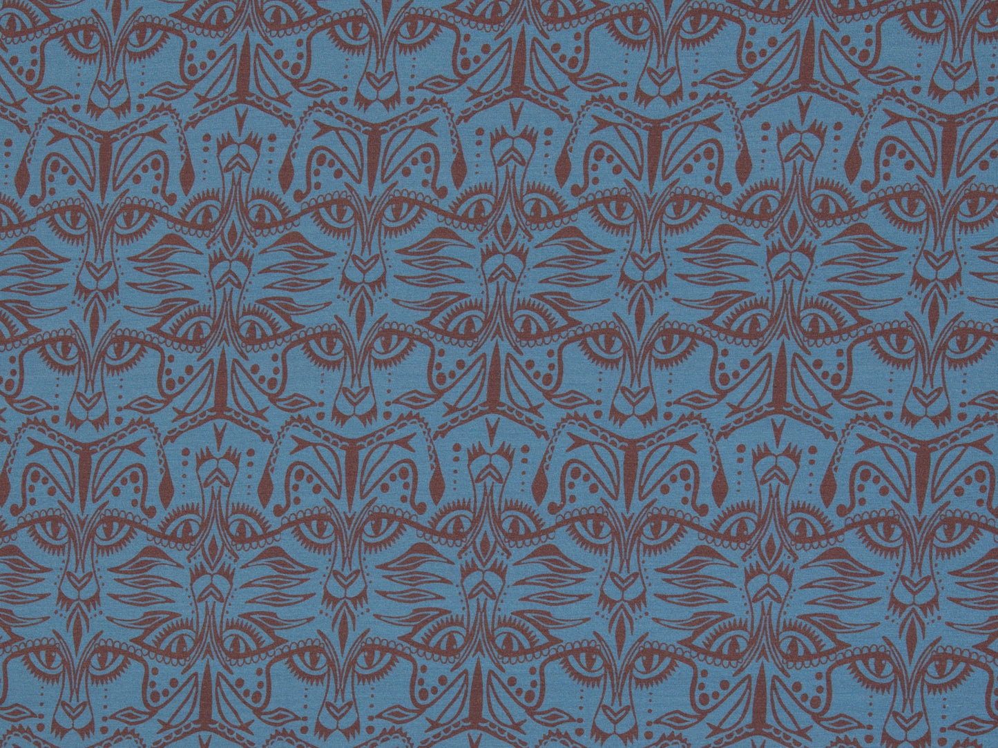 Viskosejersey Tigerelle Rauchblau