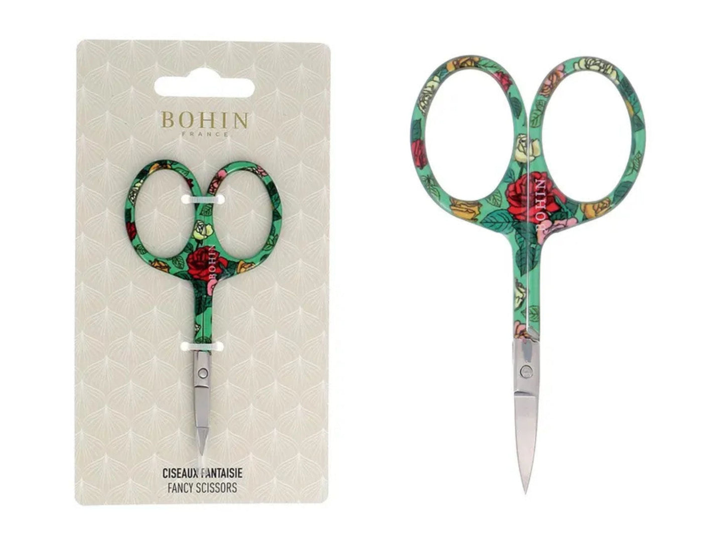 BOHIN Stickschere Blossom Grün