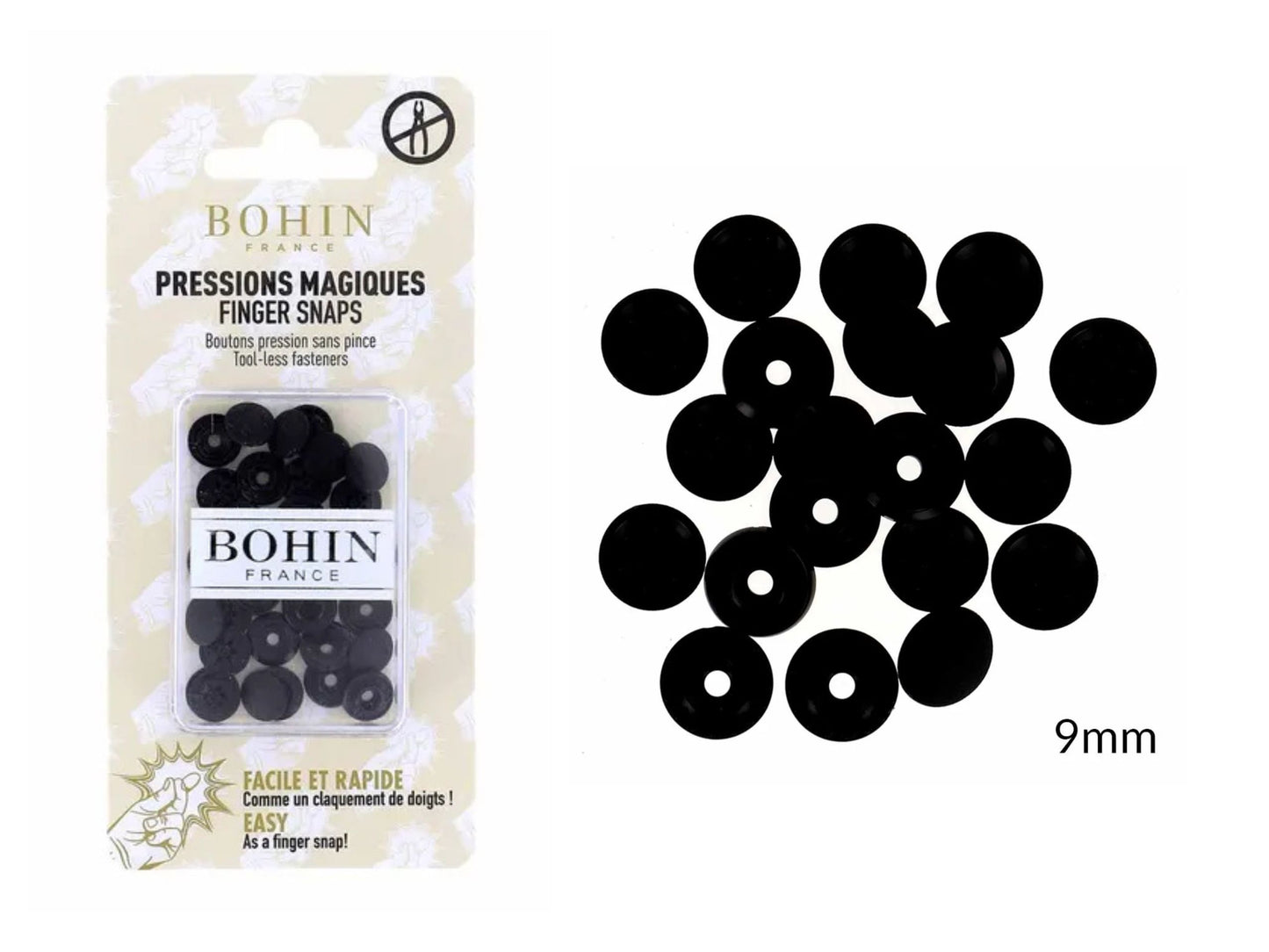 BOHIN Magische Druckknöpfe in