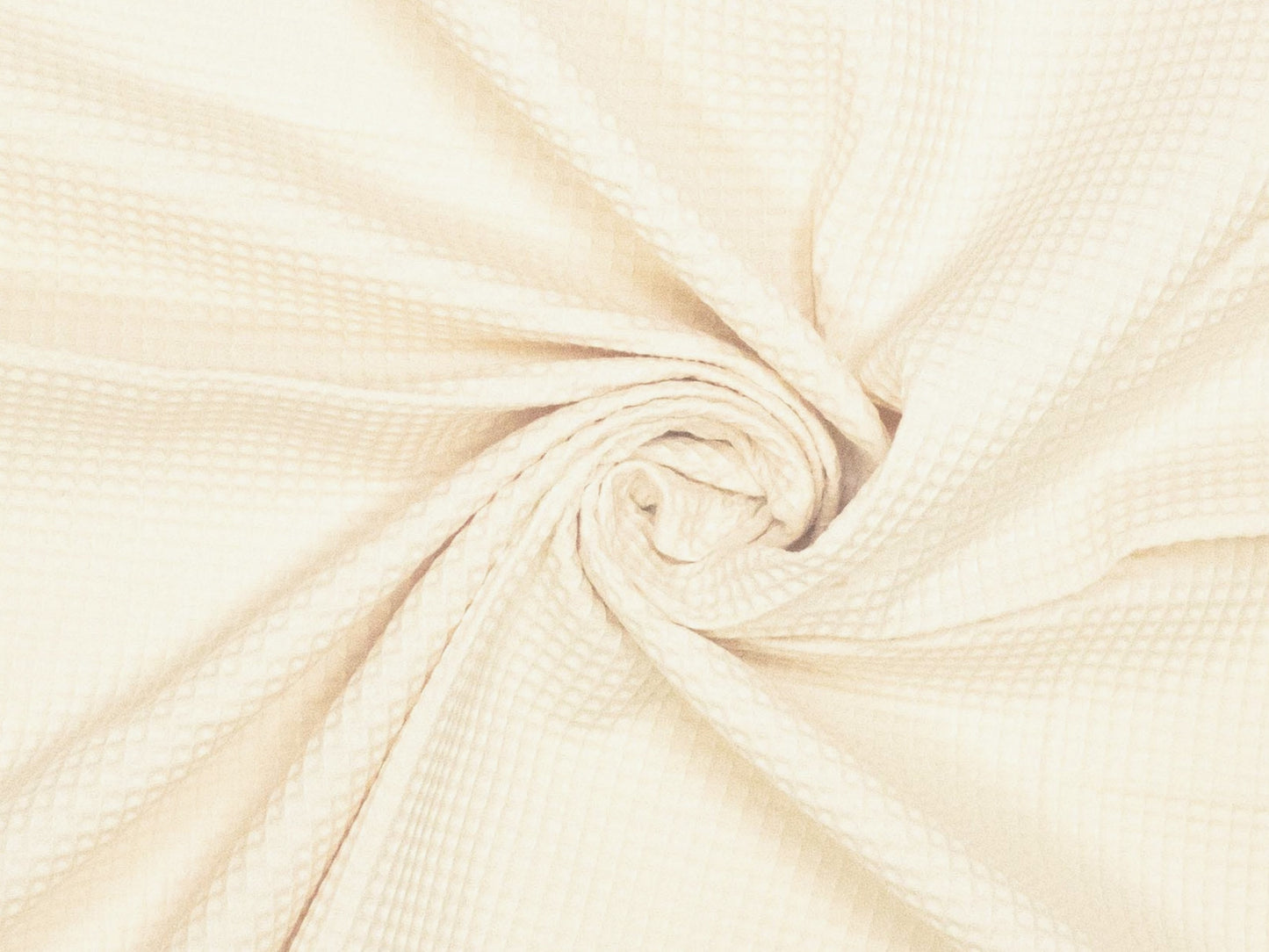 FIBRE MOOD Waffelpique Naturweiß