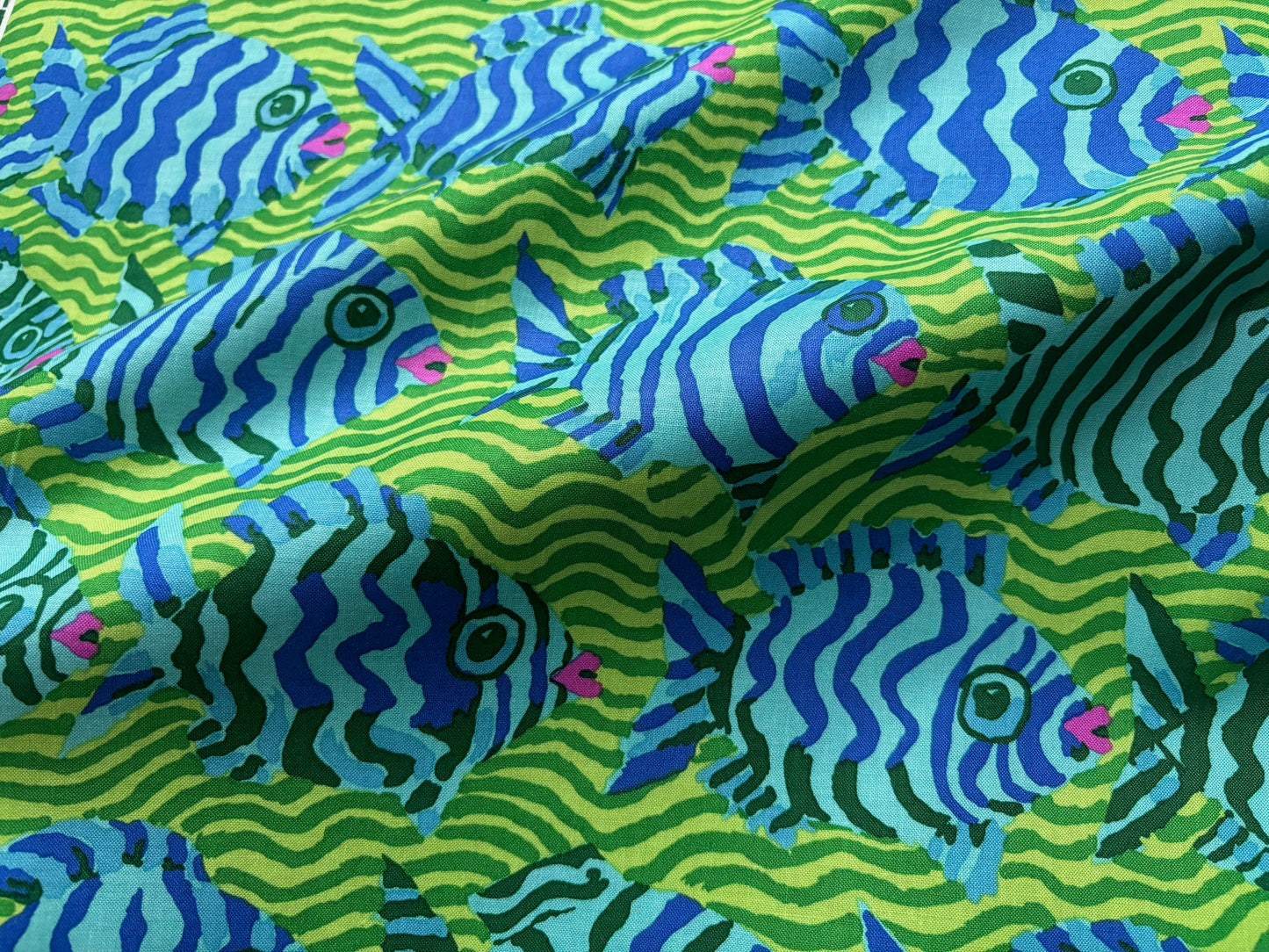 Baumwollstoff Minnows Fische