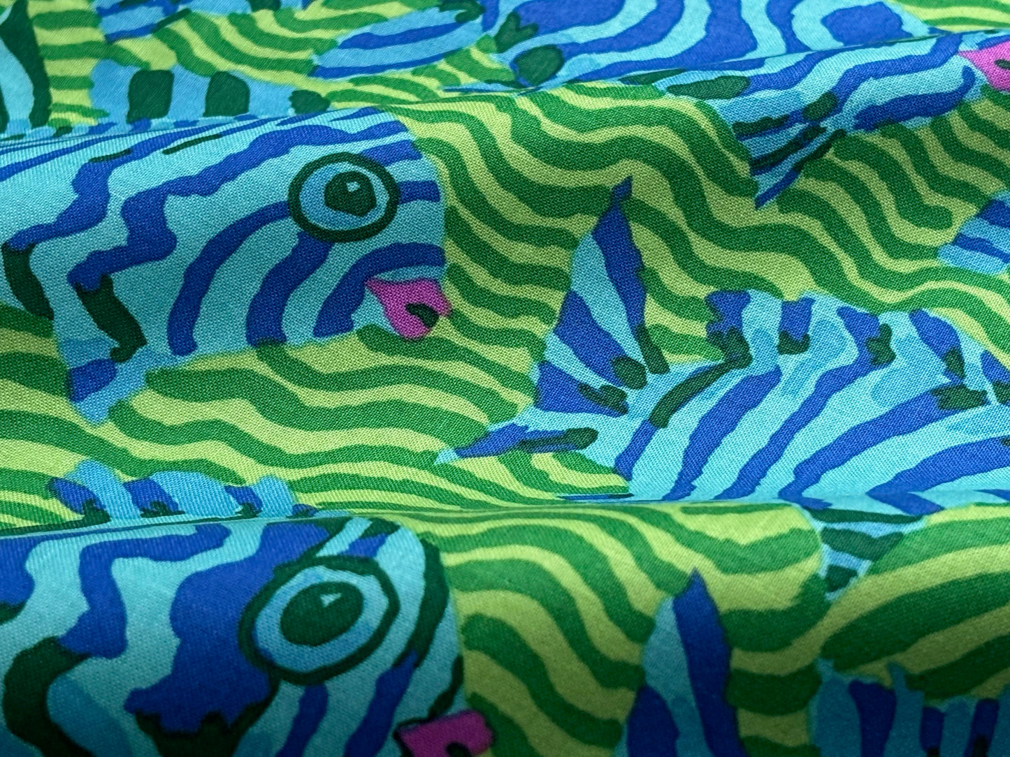 Baumwollstoff Minnows Fische