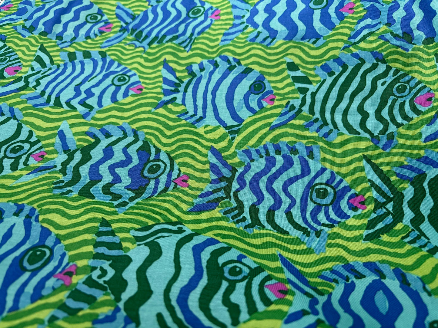 Baumwollstoff Minnows Fische