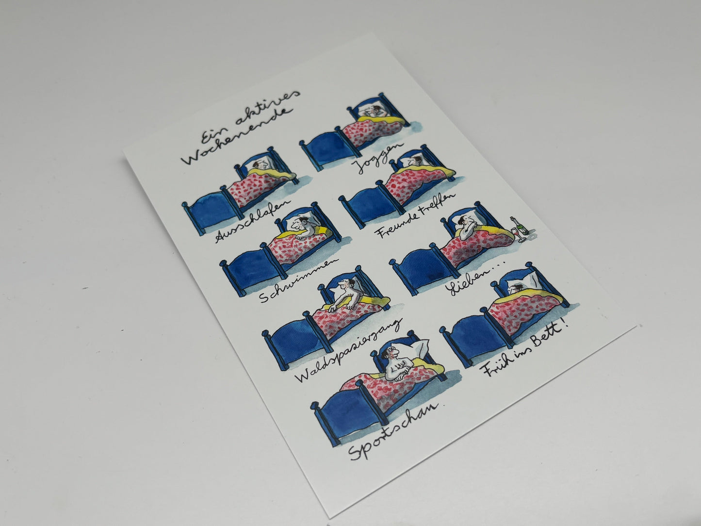 Postkarte Ein aktives Wochenende