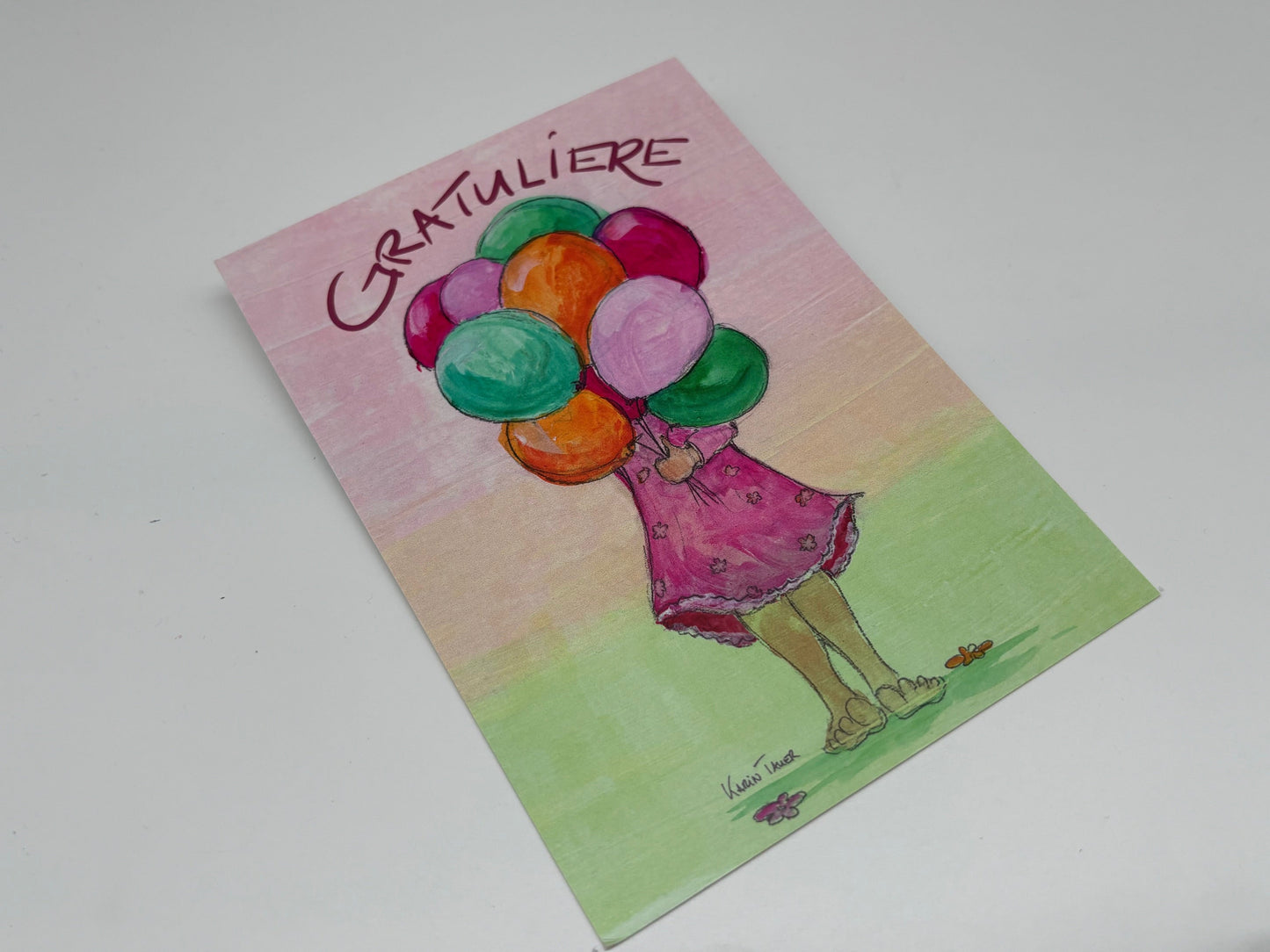 Postkarte Gratuliere