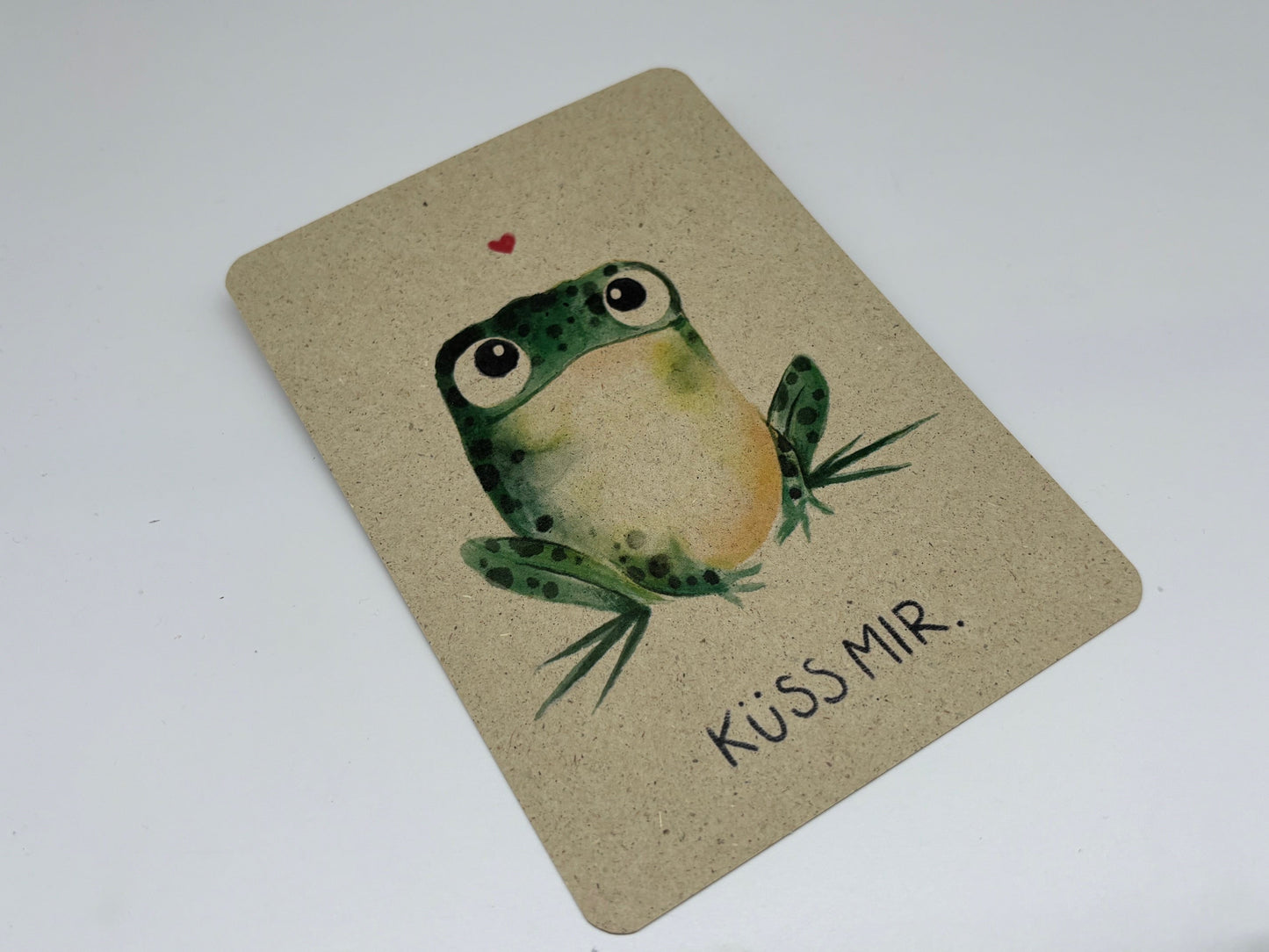Postkarte Küss mir Frosch