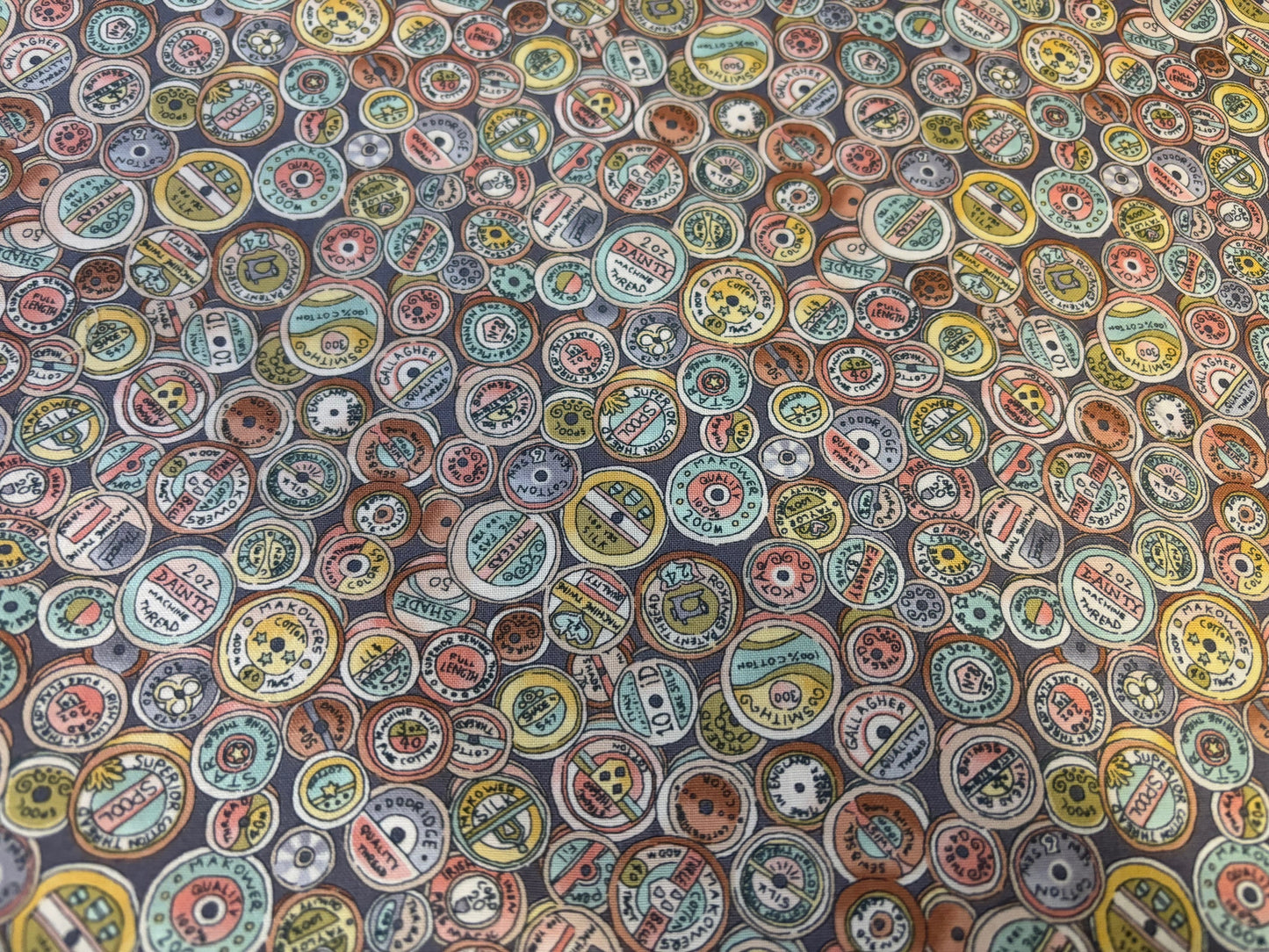 Baumwollstoff Atelier Spool Retro