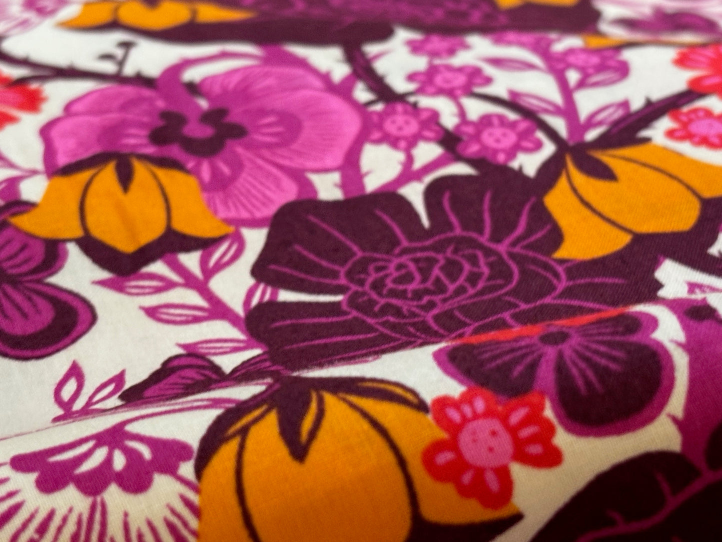 Baumwollstoff Hello Alice Blumen und