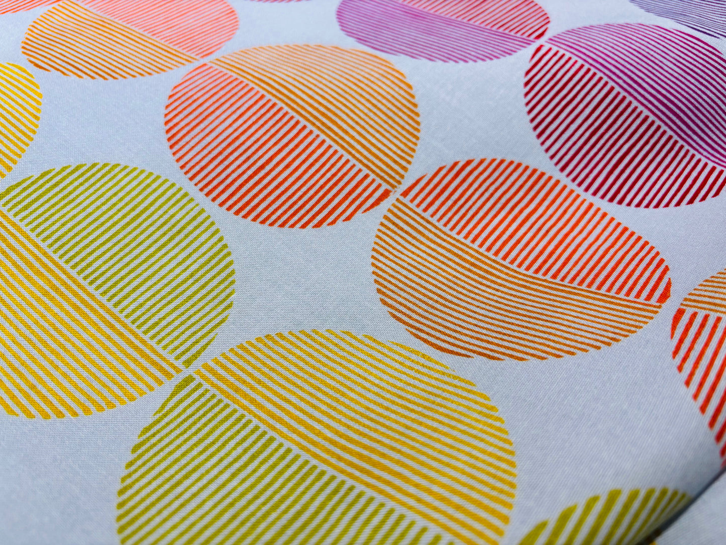 Baumwollstoff Gestreifte Punkte