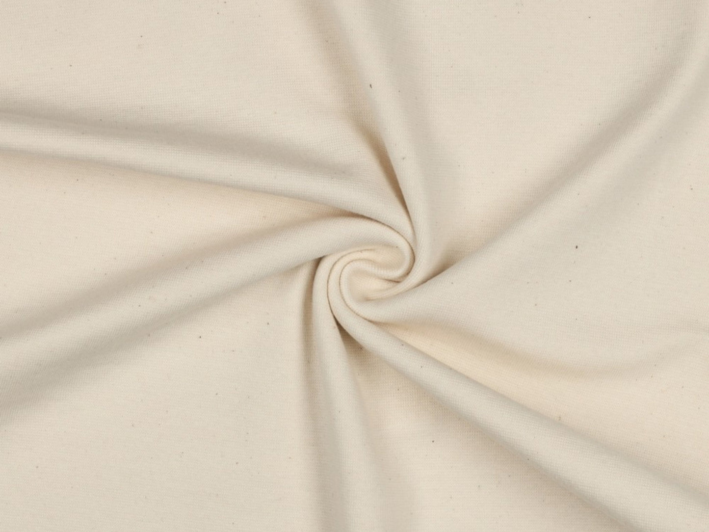 Baumwolljersey Uni Natur Creme